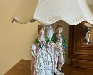 Made in Occupied Japan Porcelain Figural Lamp