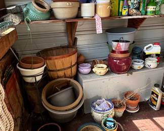 Assorted Ceramic and Terracotta Planters