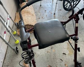 Lumex Walkabout Junior Rollator Walker with Seat