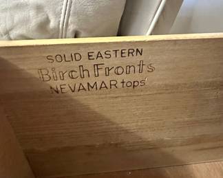 Eastern Furniture Solid Birch Fronts Dresser with Nevamar Tops