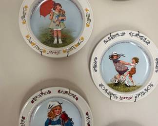 Sarah Stillwell Weber "Calendar Girl" Collector Plates