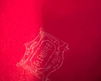 Glenover Women's Red Felt Hat with Feathers and Veil