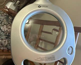 OttLite 2-in-1 LED Magnifier Floor and Table Lamp