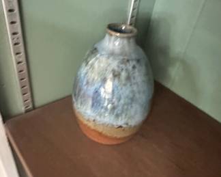 Handmade Globe-Shaped Ceramic Vase with Drip Glaze