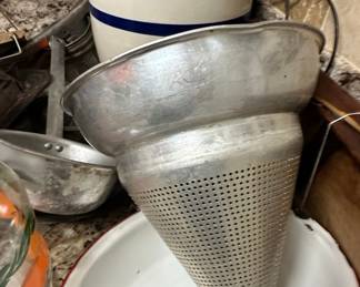 Vintage Wear-Ever Aluminum Colander Strainer Chinois