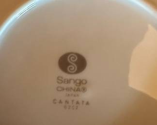 Sango China "Cantata" Pattern Dinnerware Set
