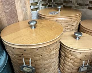 Vintage Longaberger Canister Set