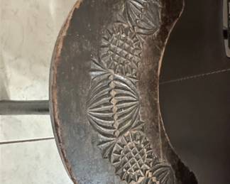 Carved Wooden Stool - Senufo Style