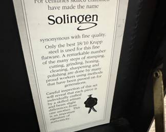 SBS Bestecke Solingen 72-Piece 23/24 Karat Gold Plated Cutlery Set