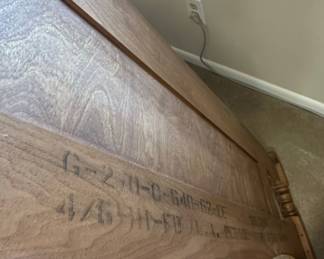 Vintage Wooden Headboard and Footboard Set with Queen Size Mattress and Box Spring