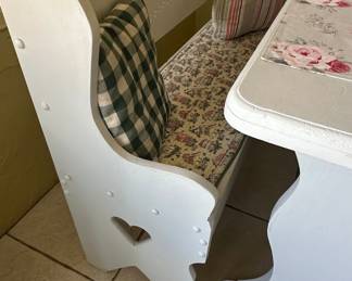 Vintage Kitchen Nook Set with Table and Benches