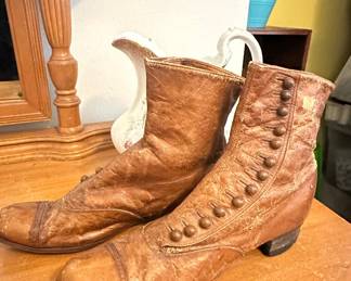 Victorian Button-Up Leather Boots
