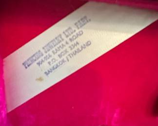 Siam Brass and Rosewood Flatware Set in Wooden Case