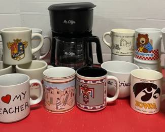 Mr Coffee Pot  Coffee Cups