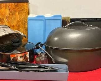 Kitchen Large Roasting Pan  Stew Pot  More