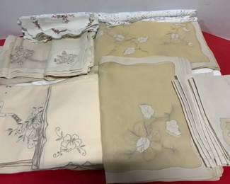 Vintage Linen Placemat Settings  More