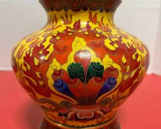 Enamel Vase