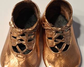 Vintage copper booties