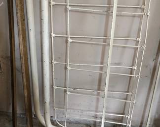 Vintage cast iron bed