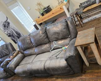 Genuine leather 3seater electric recliner