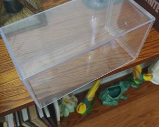 1 of 16 clear plastic model display cases - non cracked or broken 