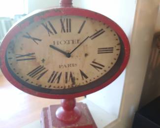 Decorative 'Hotel Paris' clock
