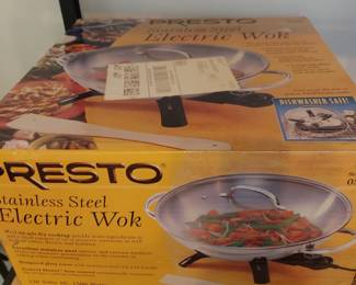 NIB Presto Electric Wok