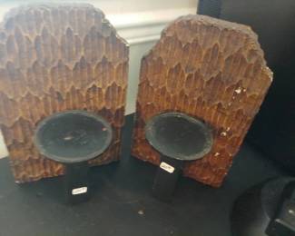 Pair wall hanging candle holders