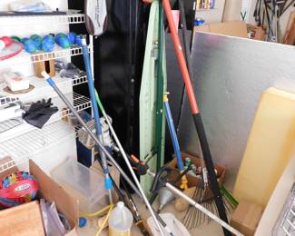 YARD TOOLS AND HOUSEHOLD ITEMS