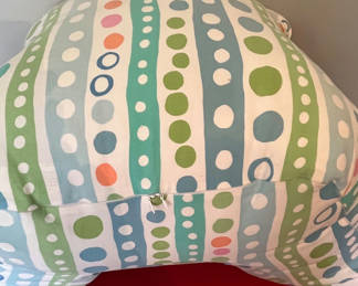 Lot 187: Multicolor striped dotted arm pillow