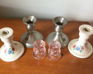 Lot 207: Assorted Candle Holders and Accessories