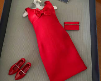 Lot 233: Princess Dian’s Red dress with accessories set