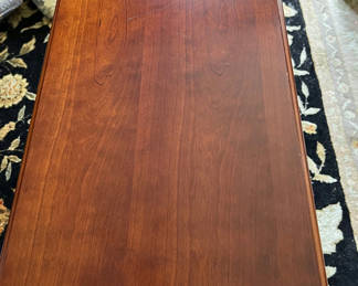 Lot 188: Rectangular wooden coffee table with carved legs