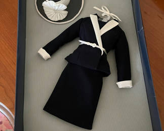 Lot 232: Princess Diana’s blue and white suit, hat, belt, and accessories