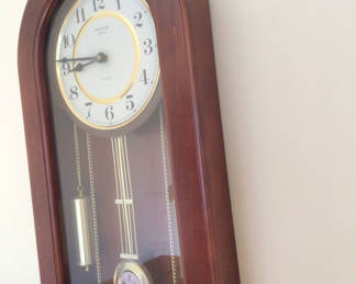 Lot 193: Wooden Wall Pendulum Clock