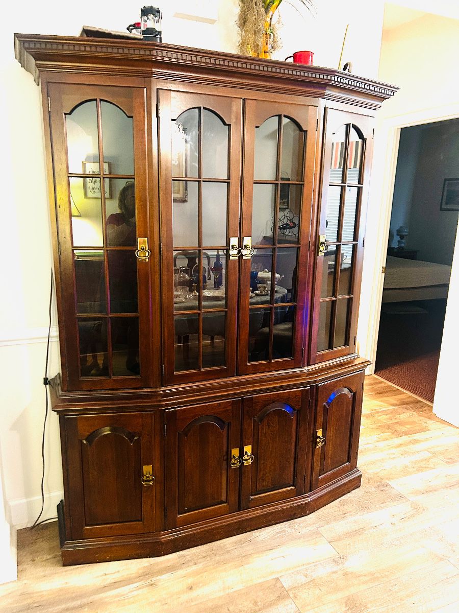 Pennsylvania House Cherry China Cabinet - $250