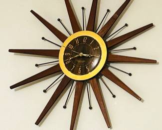 MCM Starburst Clock / $200