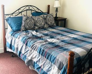 Q Bed, Mattress, Linens - $125