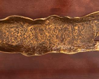 Bark texture tray from Arhaus