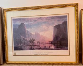 Valley of the Yosemite, Albert Bierstadt, MFA, framed