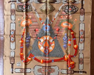 "Tibet",Hermes scarf with box