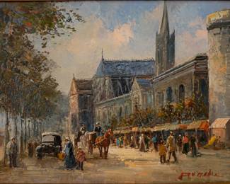Oil on canvas by Pencke