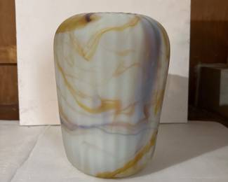 14" Jasper vase in neutral swirl design from Arhaus