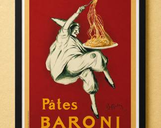 Pates Baroni framed poster
