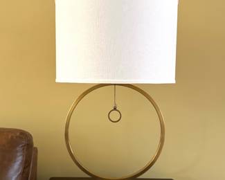 Avery ring  brass table lamp from Ballard Designs