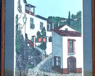 MCM “Parisian Cityscape" Lithograph by French artist Denis Paul Noyer, S/N, L/E