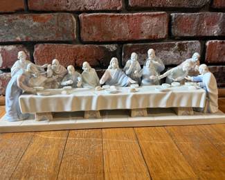 The Last Supper; porcelain; heavy