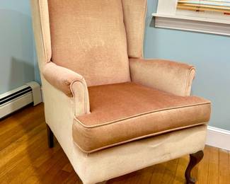 Vintage Sofa Chair, peach color; some wear 