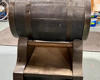 Wine Barrel Floor Decoration, hand-built