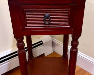 Nightstand, wood, one drawer 
